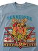 Vintage Tennessee Fishing Shirt Men’s Medium Blue 80’s 90’s Moose USA Nature