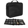 1/2 Travel Jewelry Bag Luggage Organizer Bag Detachable Loose Leaf Jewelry Storage Book with 6 Transparent Zipper Velvet Pouches