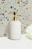 Soap Dispenser 400 Ml AWD INTERIOR 1912 Bonita White Gold Stoneware