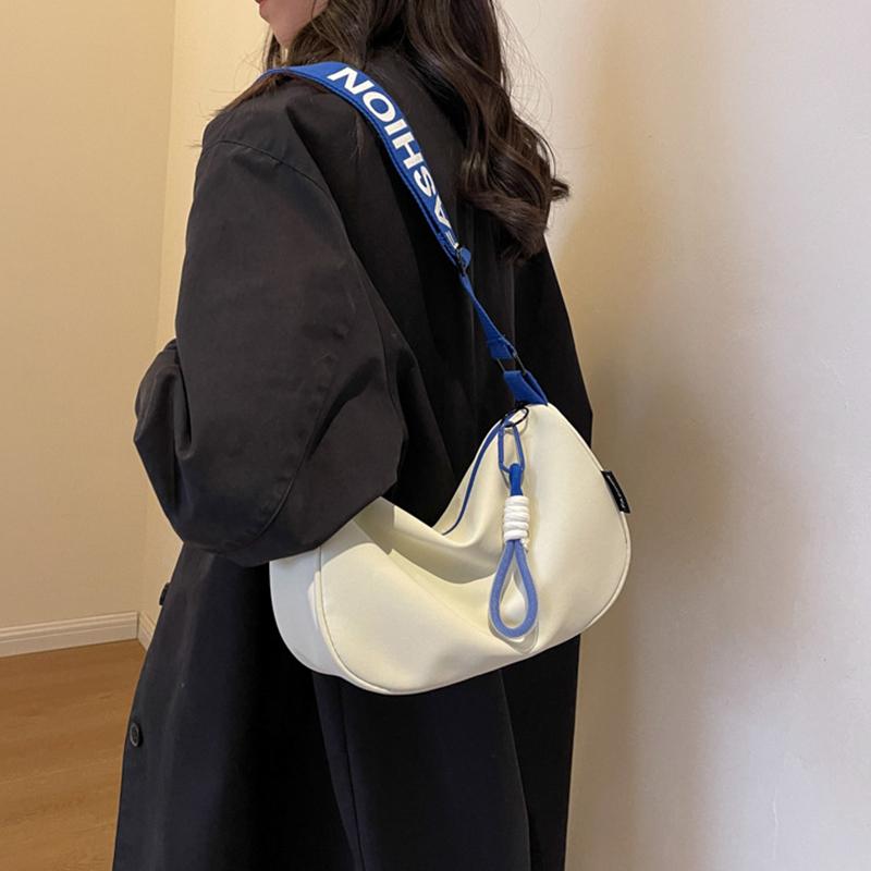 Waterproof Oxford Cloth Large Capacity Dumpling Bag Crossbody Bag Women  Style Versatile Casual Sports Style Shoulder Bag