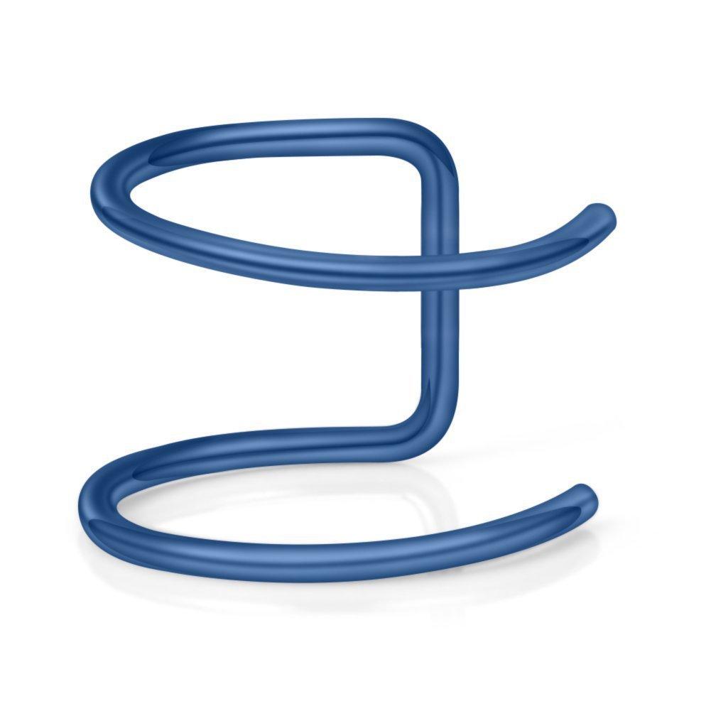 

Клипса для губ, кольцо для губ, клипса для ушей, персонализированный бесплатный пирсинг из нержавеющей стали, поддельные серьги-гвоздики, атмосфера, клипса для ушей, украшения для пирсинга синий