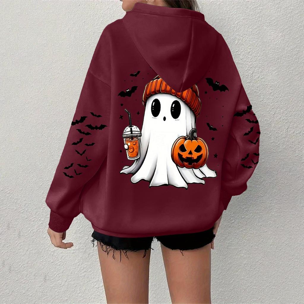 Women's Sweatshirt Casual Long Sleeve Atmosphere Top Loose Popular Round Neck Pullover Sweatshirt Top