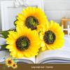 Mini Sunflower Artificial Flower Arrangement for Living Room or Dining Table Decoration