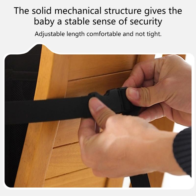 Cestovní podložka na dětskou sedačku, skládací polštářek na jídelní židličku s více ochrannými pásy pro jídelní židle
