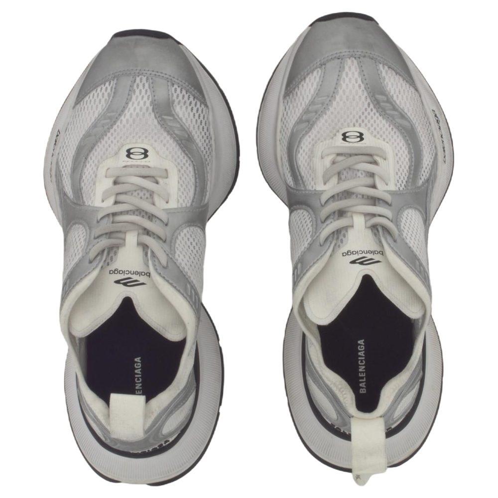Balenciaga Circuit Low Top Chunky Sneakers Men's White Silver 793945WFLGY9100