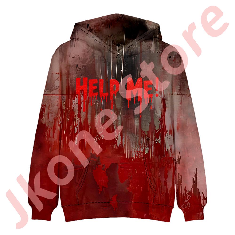 Help Me Bloody Hoodies Halloween Blood Horror Pullovers Women Men Fashion Hooded Sweatshirts