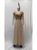 Elegant V-Neck Sequin Chiffon Sleeveless Dress for Spring/Summer 2025