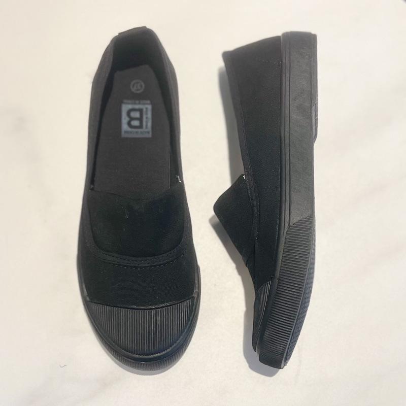 2025 Women's Casual Slip-On Canvas Shoes - Versatile White Flats