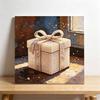 DIY Mini Framed Pearl Bead Art Kit Gift Box Design Sparkling Canvas Painting Relaxing Craft for Adults Handcrafted Home Decor Art Set