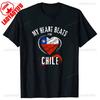 Chile Flagge Stolzer Chilene Aufdruck T-Shirt Herren Damen Baumwolle Humor Streetwear T-Shirt Kurze Ärmel Unisex Locker Kleidung Herren
