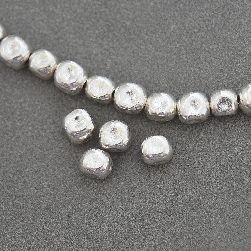 Thai Handmade Silver Bracelet with Bright Beads - DIY Fashion Accessory