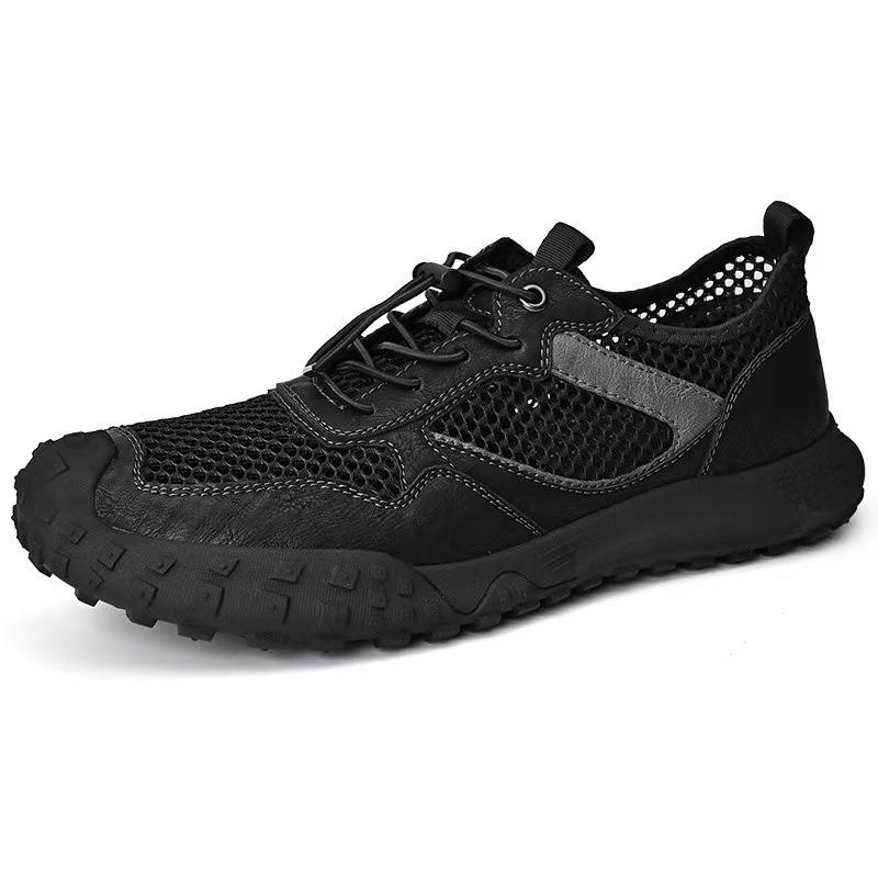 Summer new hollow men's shoes outdoor mountaineering hiking shoes sports and leisure shoes breathable mesh fashion trendy shoes