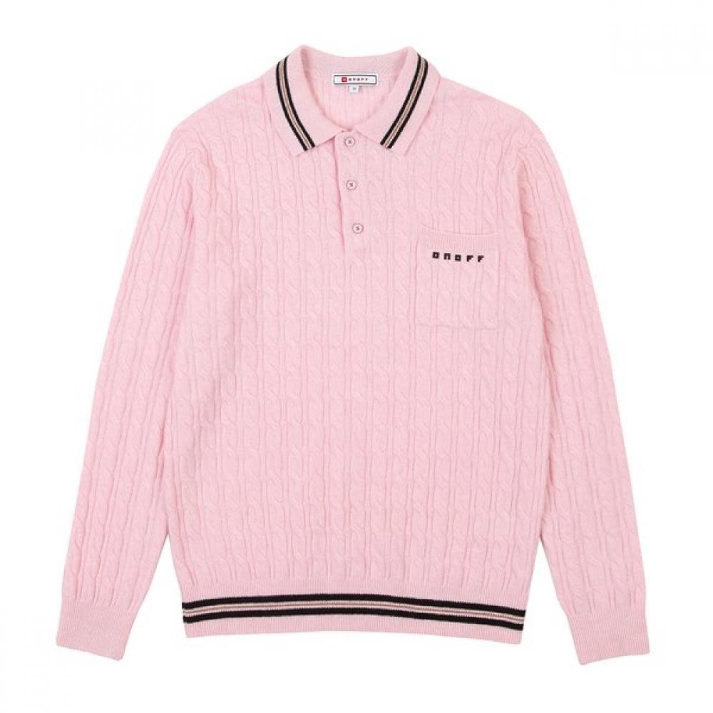 

Onoff Men S caShmere Collar Sweater Of2202gb Pink PINK/52