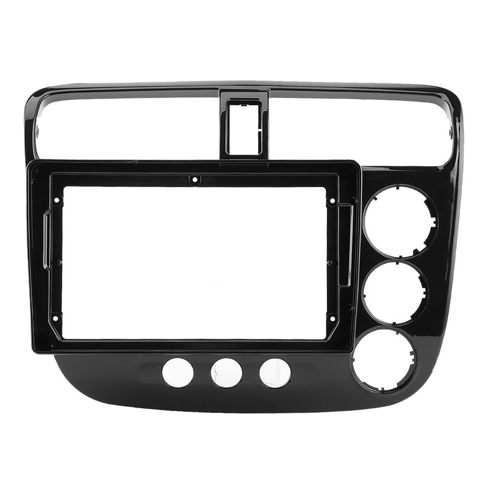 

9-дюймовая 2-Din автомобильная стереосистема с рамкой панели управления, правый руль, с кабелем питания, подходит для Honda Civic 0205