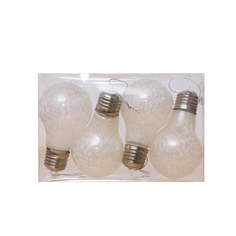 Luminous Colorful PET Christmas Ornament: Transparent Laser Ball with Wireless Lights.