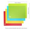 D2 Food-grade 4PCS Flexible Plastic Sticky Cutting Board Non slip Cutting Board Easy To Clean Outdoor Portable Fruit Cutting Mat