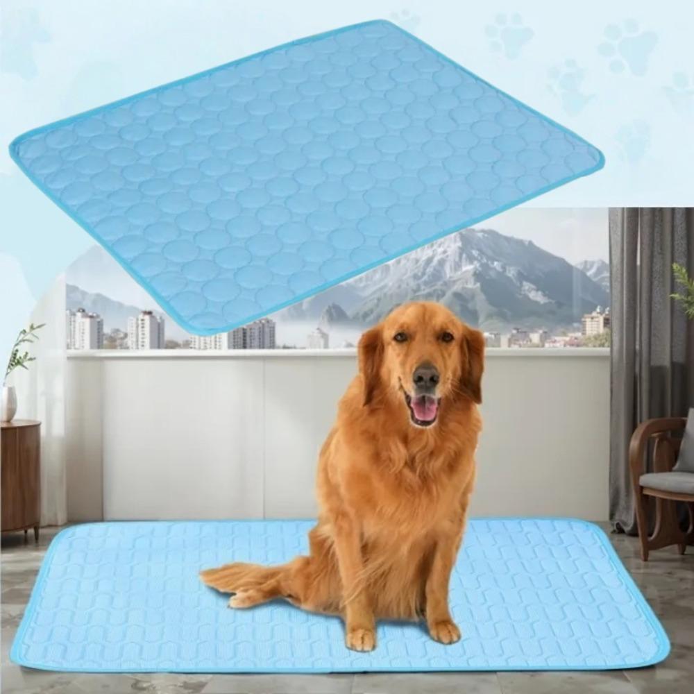 Pet Polyester Cooling Mats Summer Cat Dog Sofa Nest Bed Cooling Sleeping Pad Breathable Washable Multi-purpose for Pets Supplies