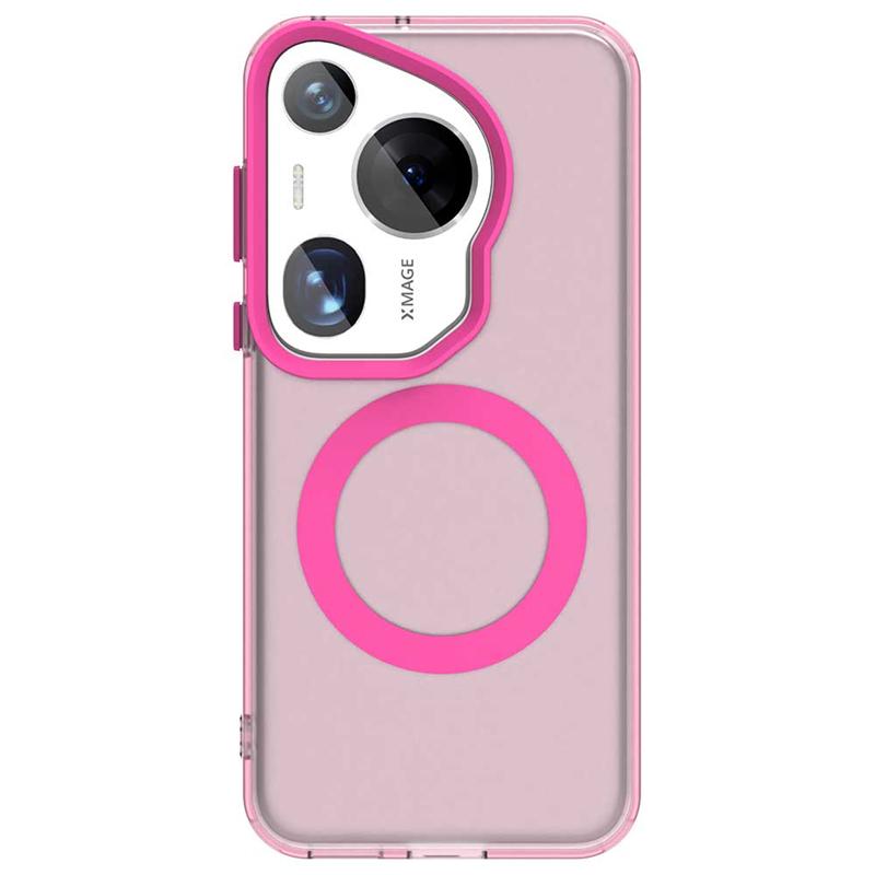 Für Huawei Pura 70 Ultra Hülle Cover Pura 70 Ultra Capa Ringförmiges Laden Matt Klar Magnetisch Kabellos Funda Huawei Pura 70 Ultra