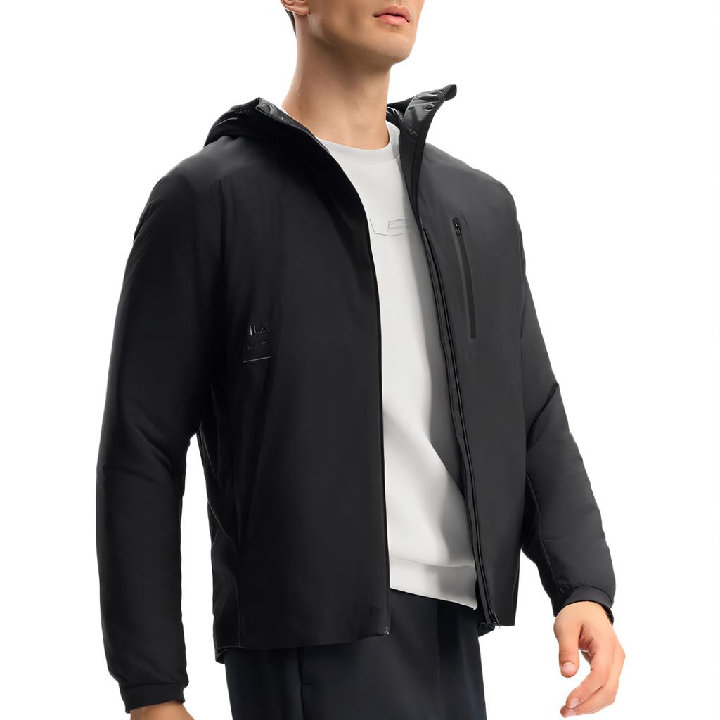 FILA Athletics Fitness Comfortable Versatile Simple Cotton Jacket Men Jacket Deep-Black A11M441925F