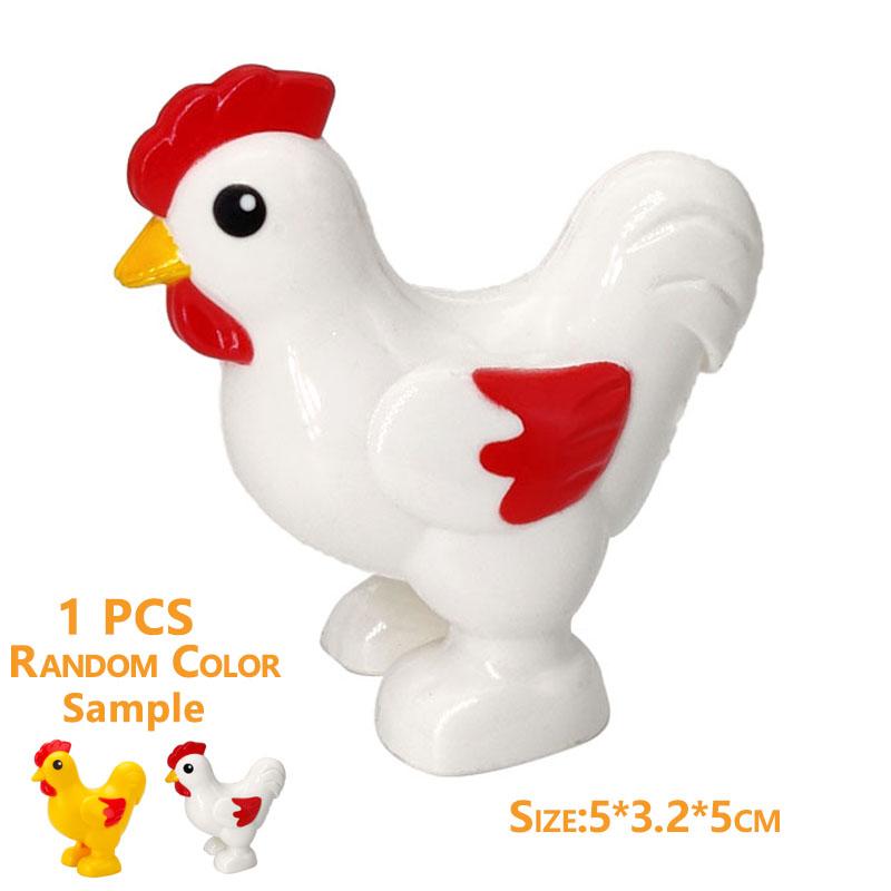 1Pcs Big Block Building Classic Marine Animal Wildlife Penguin Whale Compatible Duplo Bricks Set Supplement Toy For Children