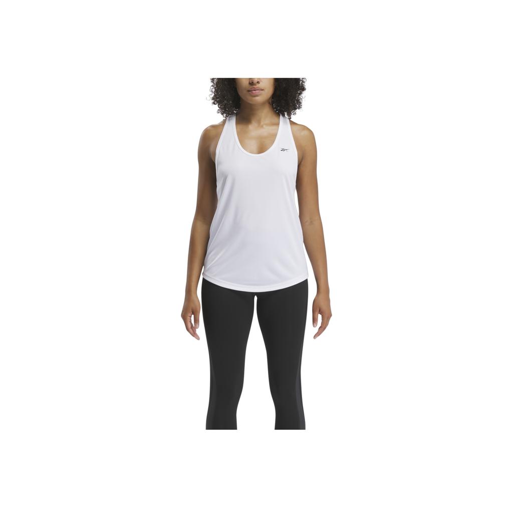 Reebok Comfortable Fitness Sleeveless Training Top With Brand Logo Print Women Tops White 100024200