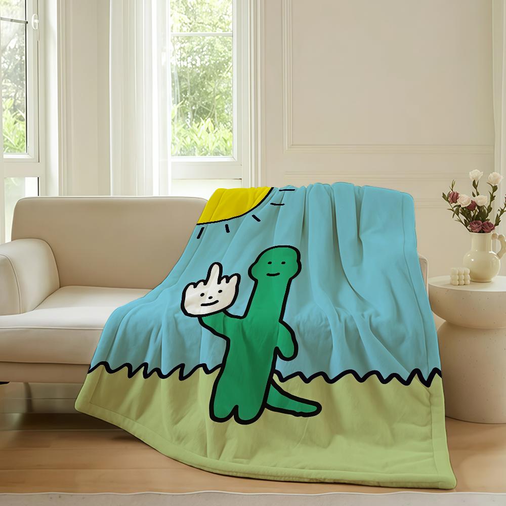 Cartoon Cute Joguman Blanket For Sofa Office Bed Plane Travel Sleep Read Relax Camping Soft And Warm