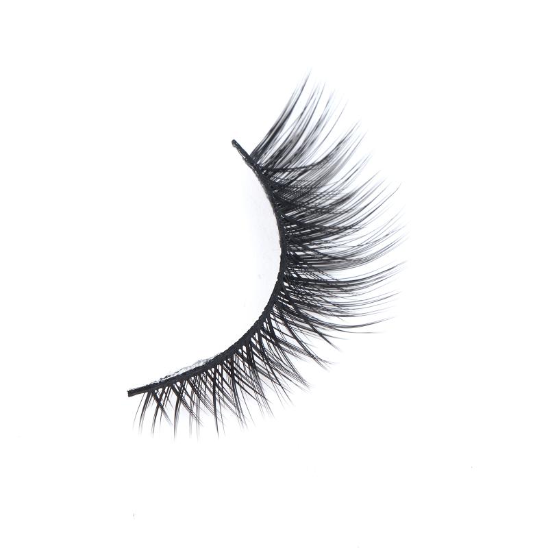 Cat Eye False Eyelashes 10 Pairs Fluffy Faux Mink Natural Volume Lashes Easy to Remove for New Learners