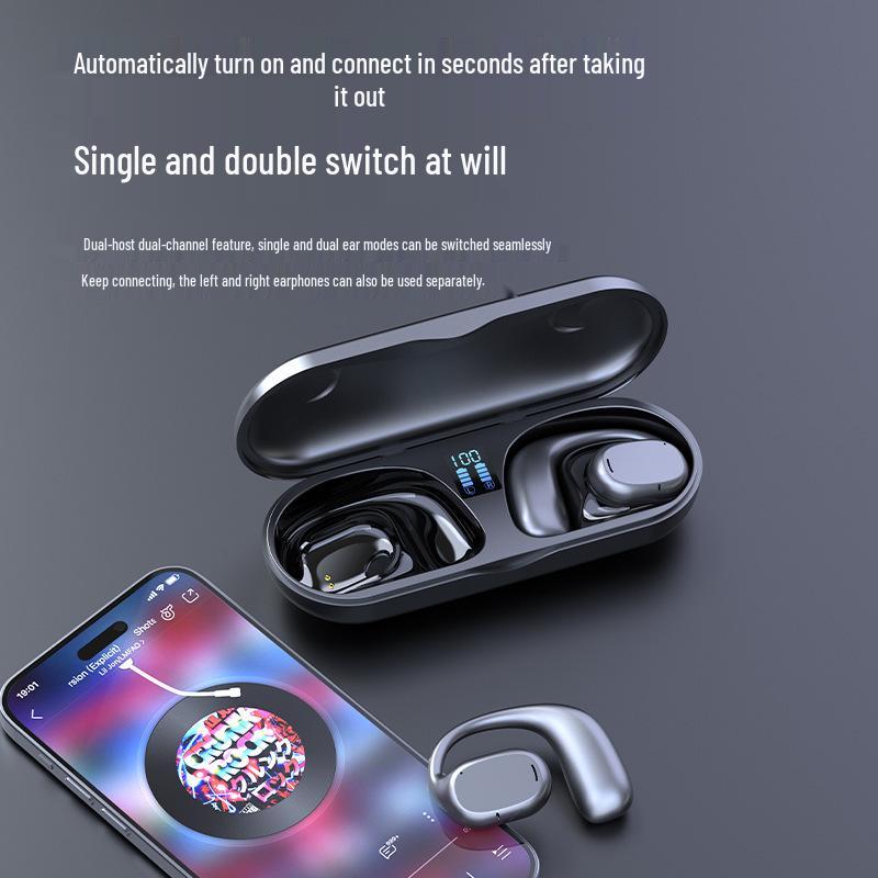 JS270 Cross-Border Bluetooth Earbuds: Dual Ear Hanging, Business & Sports, Long Standby, Universal Fit
