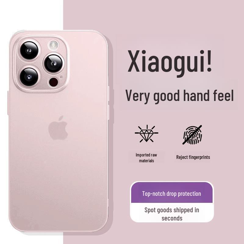 IPhone 16 Pro-ს ქეისი - თავსებადი iPhone 15-თან, ტიტანის ფერი, ულტრა თხელი, მქრქალი გამჭვირვალე, პრემიუმ შეგრძნება