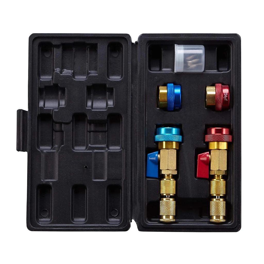 R134A R1234YF Automotive Air Condithoning Valve Core Installer Remover Kit for High Low Pressure Repair Tool