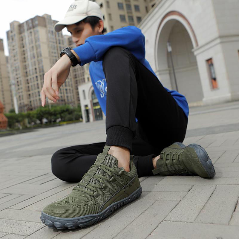Fashion Wide Soled Shoes, Barefoot Casual Shoes, Indoor Yoga Fitness New Hiking Shoes, Plus Size, Men's Outdoor Sports Shoes