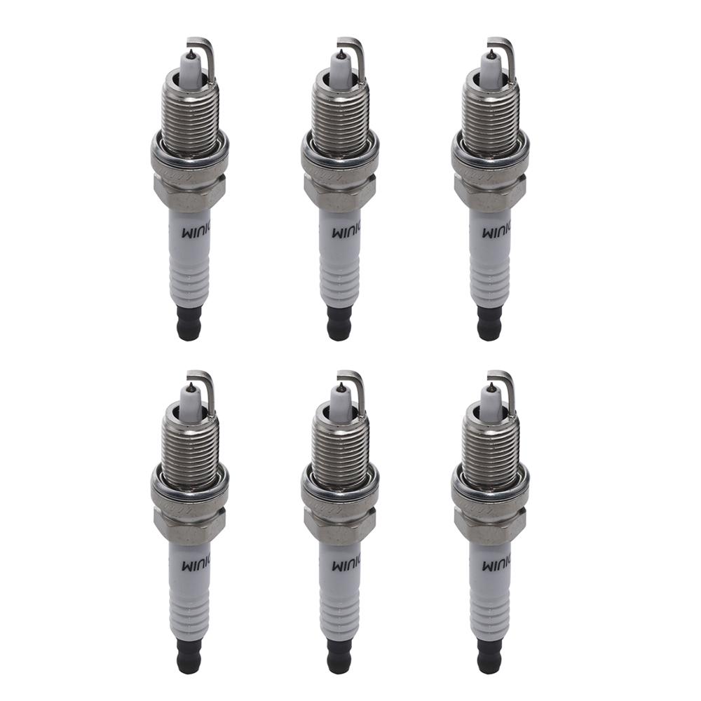 Свеча зажигания для Jeep 2500 Grand Cherokee Wrangler Dodge Ram VAN1500 Chrysler 300C SZFR5LP13G 4606591AB 7781 RC14ES 6 PCS