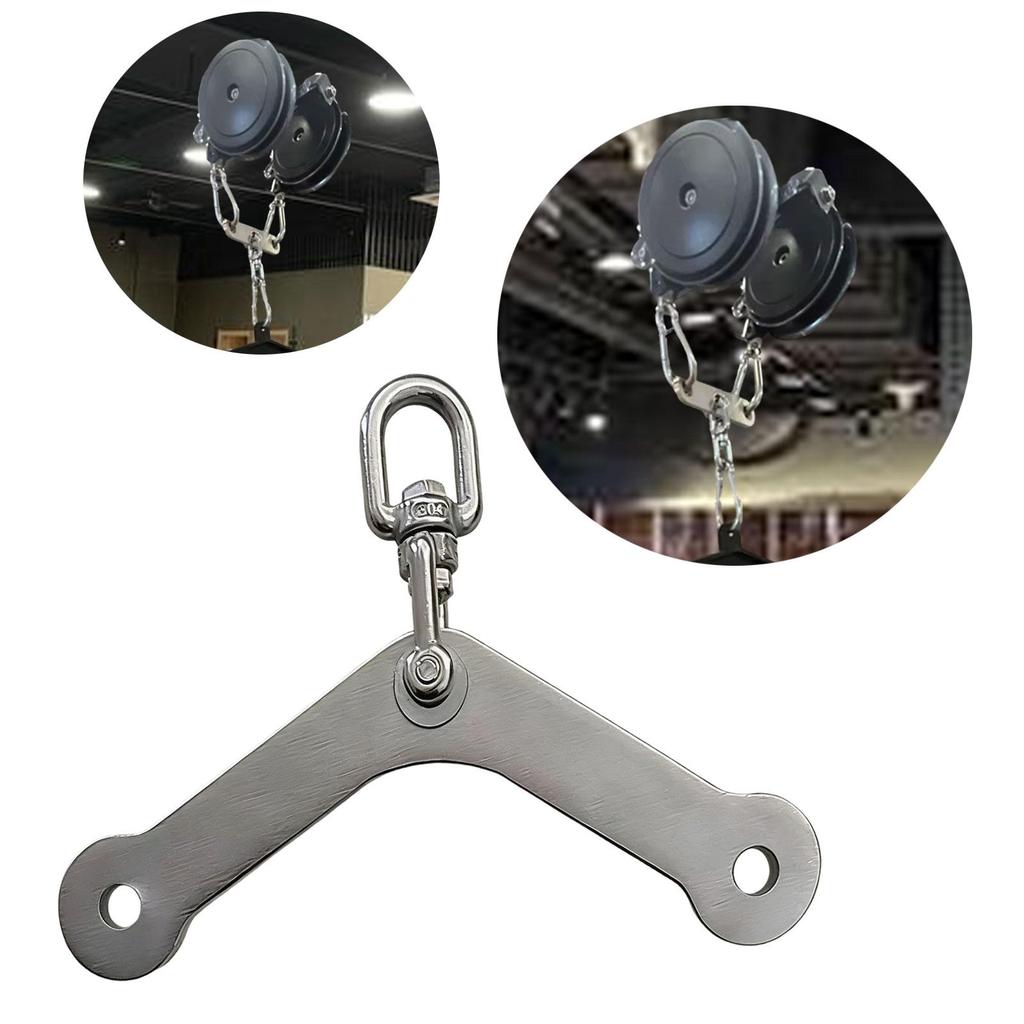 Cable Machine Attachment Fitness Equipment Pull Down Accessory Muscle Building Stainless Steel