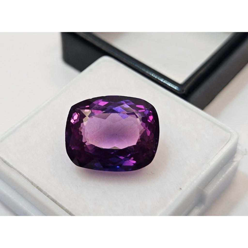 Fabulous Sapphire Purple Pink Cushion Cut 10 Ct Certified Loose Gemstone