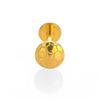 Titanium Zirconium Flat End Bar Ear & Lip Stud Piercing Jewelry