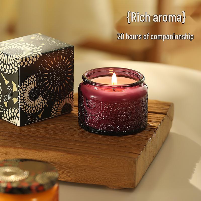 Elegant Soy Wax Scented Candle Gift Box - High-End Birthday Souvenir & Decorative Ornament