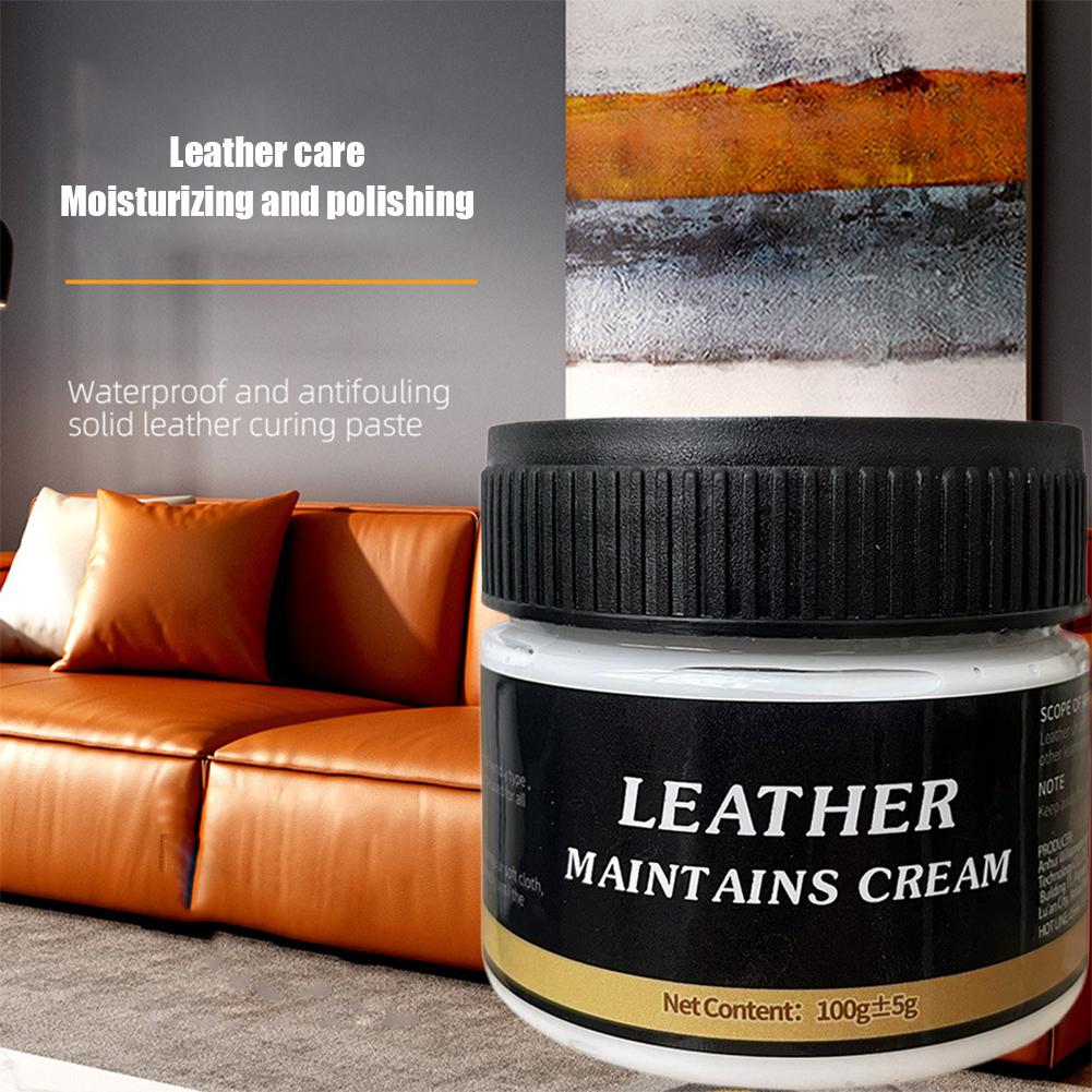 100g Multi-purpose Leather Cream Conditioner Interior Leather Polishing Cream Leather Care Essence Oil Car Care Maintenance