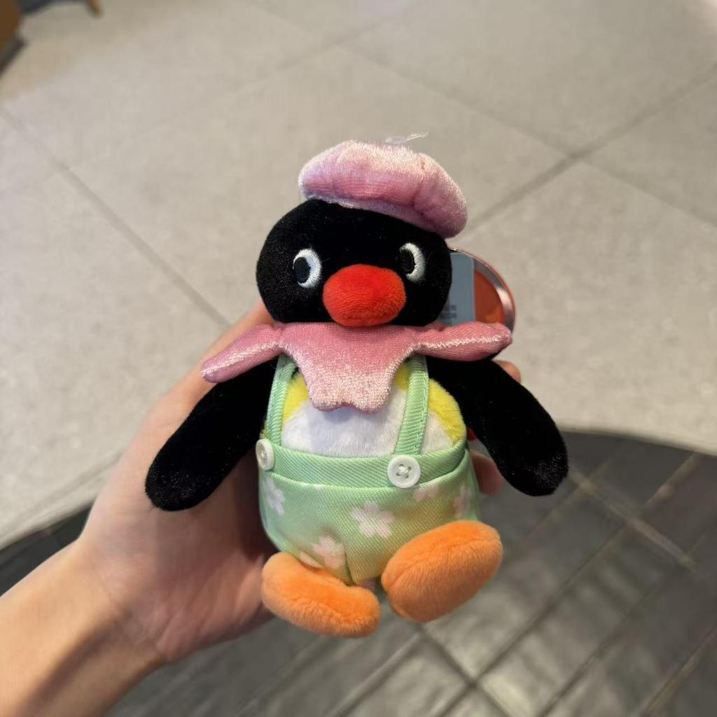 Genuine Penguin Family Bag Charm - Autumn/Winter Series Plush Toy Keychain
