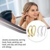 Nowoczesny Styl Wieszak na Kolczyki Dziewczęcy Przenośny Wielokrotnego Użytku Haczyk na Ucho Odporny na Upadki Antypoślizgowy Biżuteria DIY Rękodzieło Akcesorium