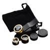 3 In 1 Clip On Phone Lens 180° Fish Eye +0.67X Wide Angle + Macro Lens Photography Lens for Mobile Phone Cellphone Smart Phone