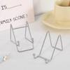 Silver CD Rack Metal Reading Stand Creative Tablet Stand