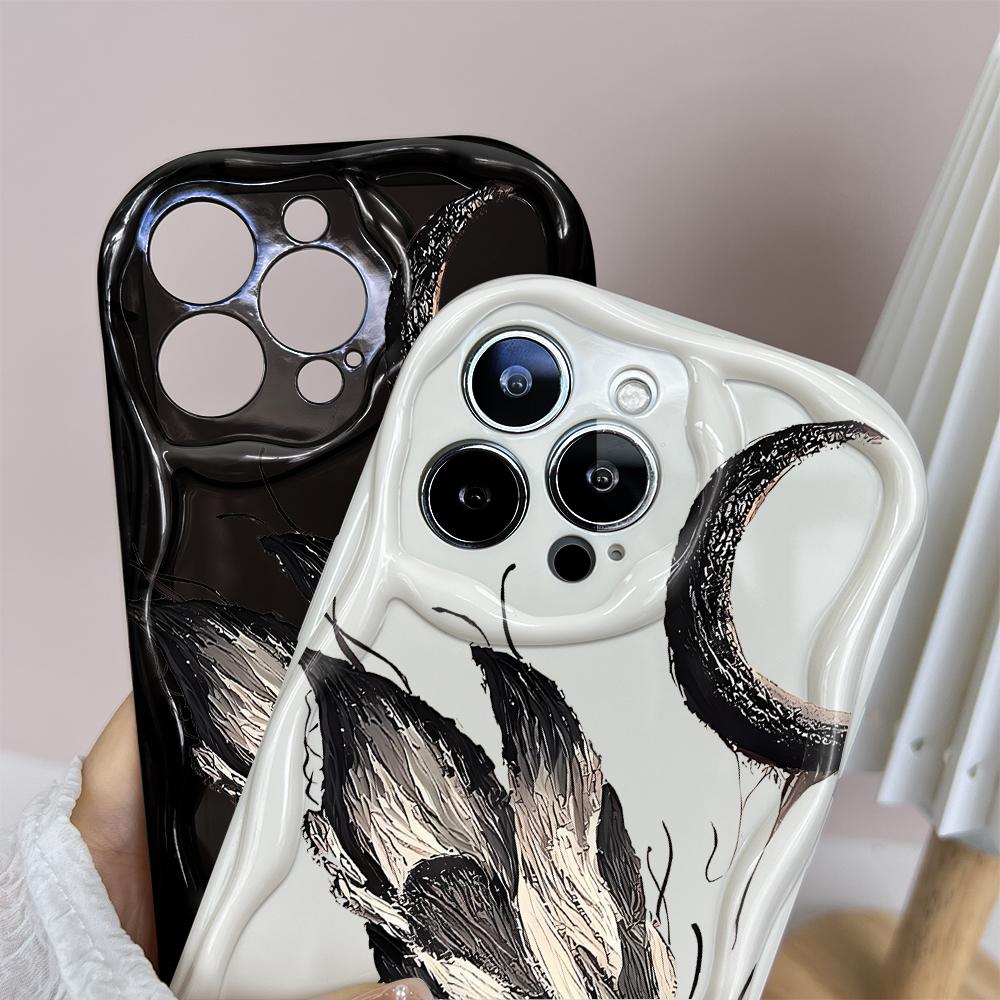 Für Honor 90Lite X6B X8 Infinix Hot 30 40i 40Pro Smart8 Vivo V27 V29e V30e Moto G84 Mode Mädchen Cremige Textur Weiches Silikon Vollständiger Linsenschutz Hülle