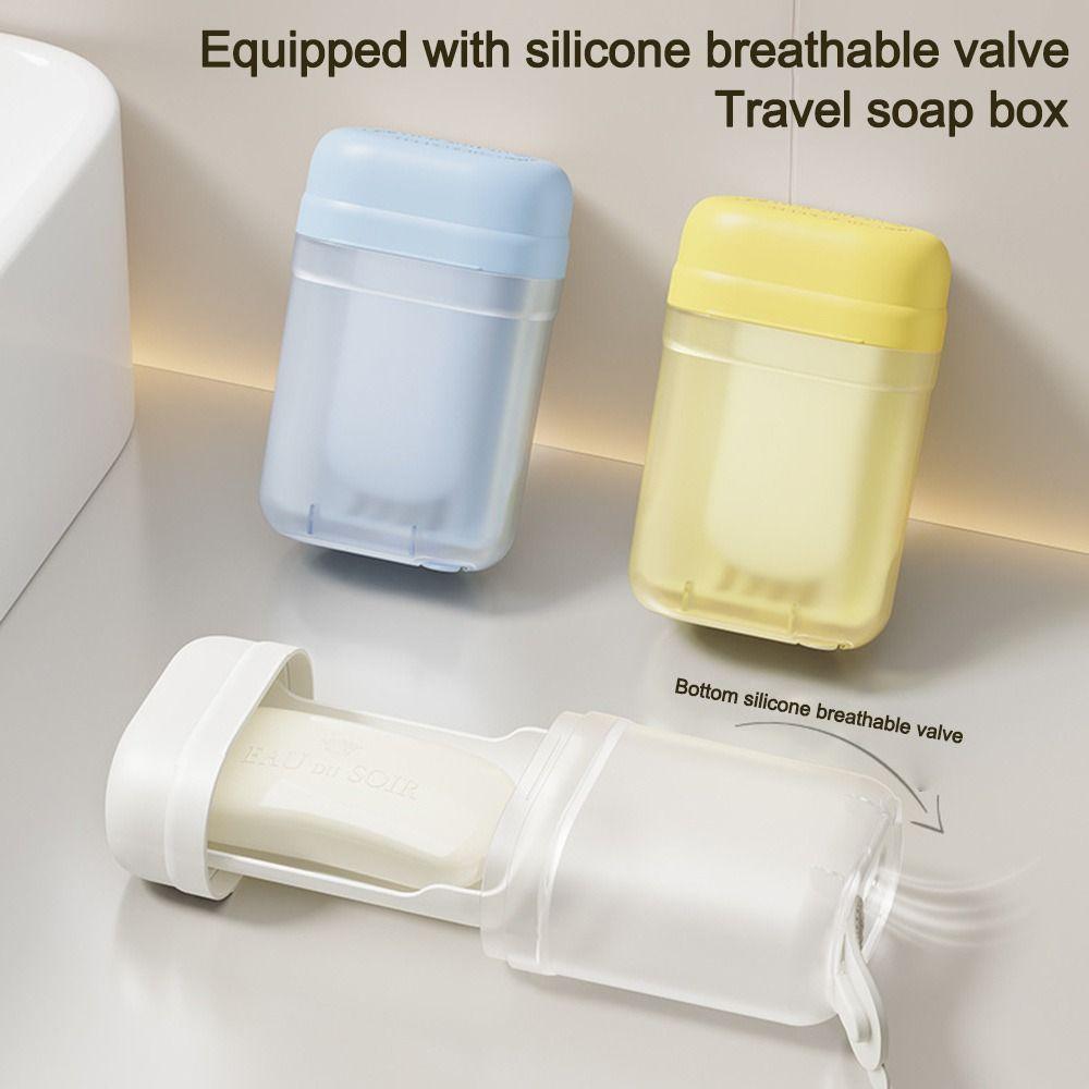 Waterproof Soap Rack with Drain Hole Soap Dish Mini Soap Storage Box  Travel