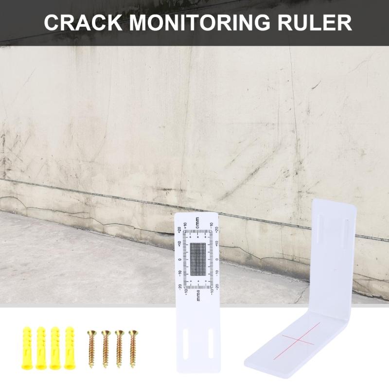 Crack Gauge Ruler Accurate Crack Monitoring Record Tool Crack Measuring Instrument For Wall Deformation