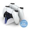 For PS5 Type-C DualSense Charging Station Dual Charging Dock Charger Stand for PlayStation 5 DualSense Wireless Game Controller