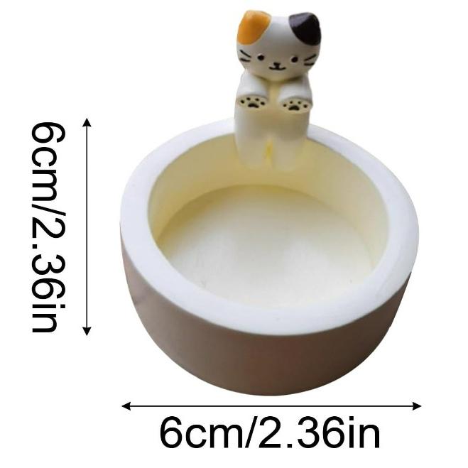 Cute Kitten Candle Holder Warming Paws Cartoon Candle Holder Funny Creative Lovely Scented Heat Resistant Crafts Home Decoration