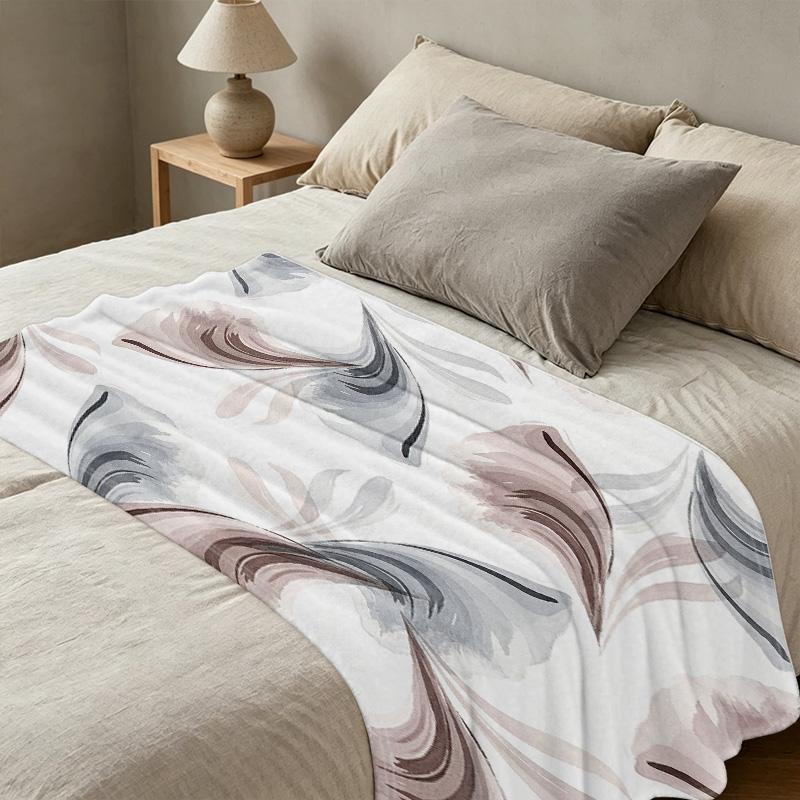 Soft Flannel Fleece Blanket: Breathable, Skin-friendly All-Season Lightweight Throw for Home Office, Elegant Home Decor, Halloween & Christmas Use