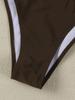 A18 Sexy European & American Solid Color Bandeau Bikini Set