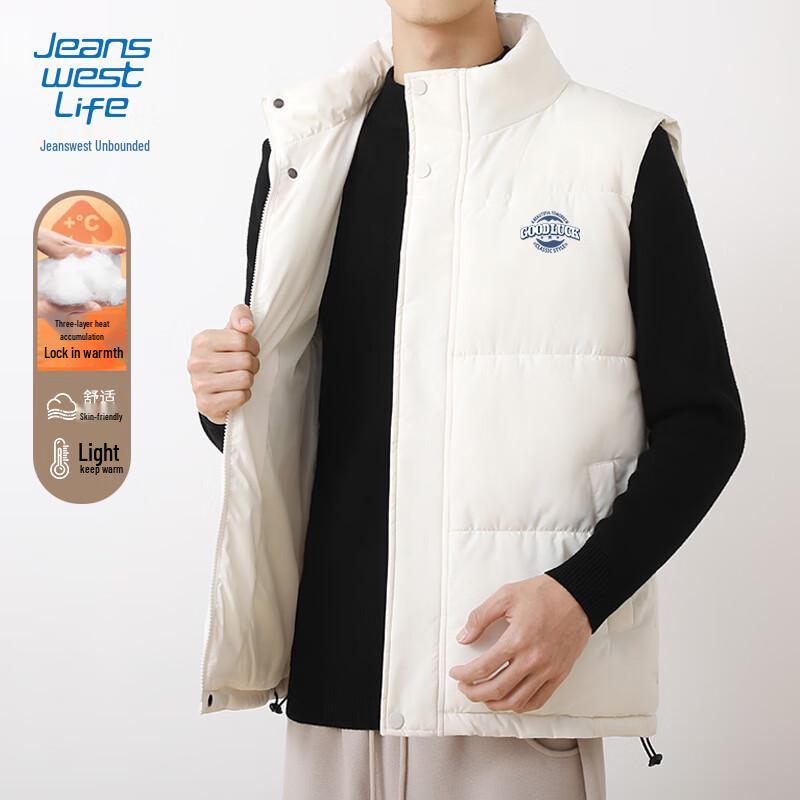 

JEANSWEST LIFE Men s Padded Stand Collar Vest L