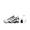 Li-Ning Tênis de Badminton Profissional com Absorção de Choque, Resistente ao Desgaste, Suporte de Rebote, Cano Baixo, Unissex, Branco Preto AYAR015-1